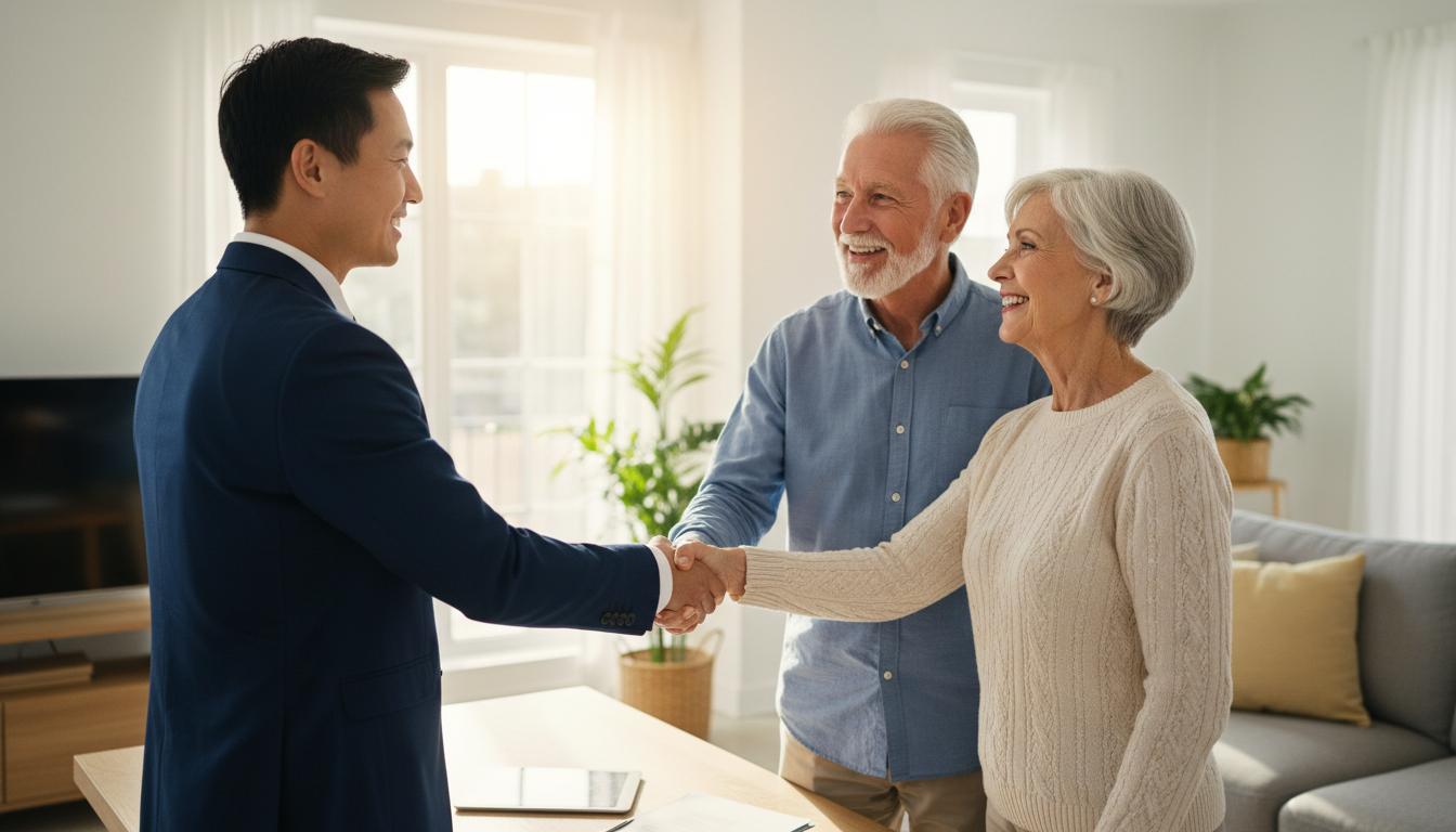 Gary Danova Chow meeting with clients